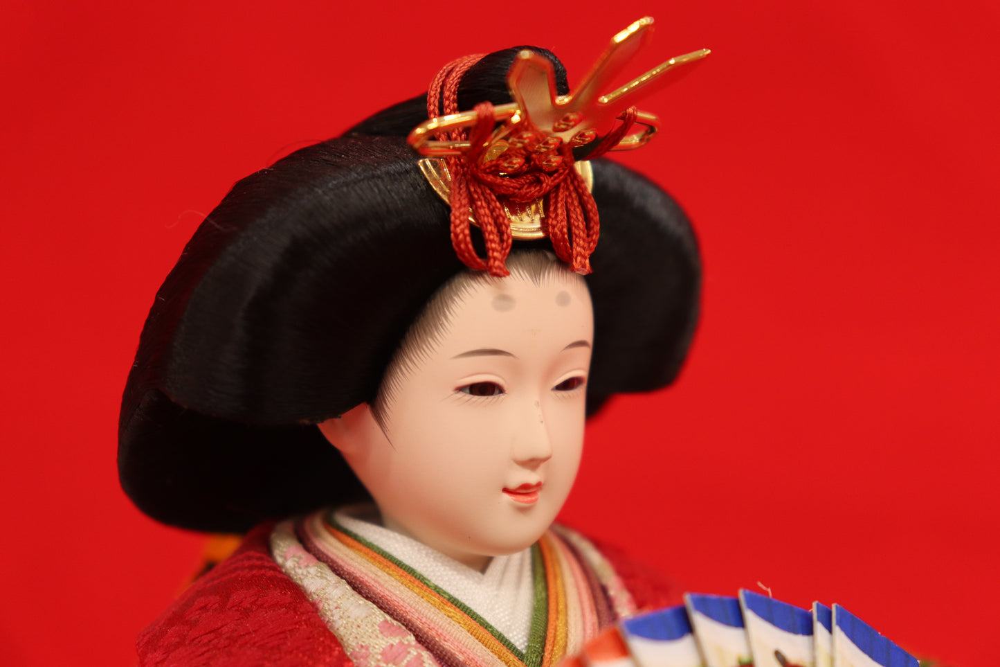 親王飾り雛人形セット (50cmx30cmx28cm)