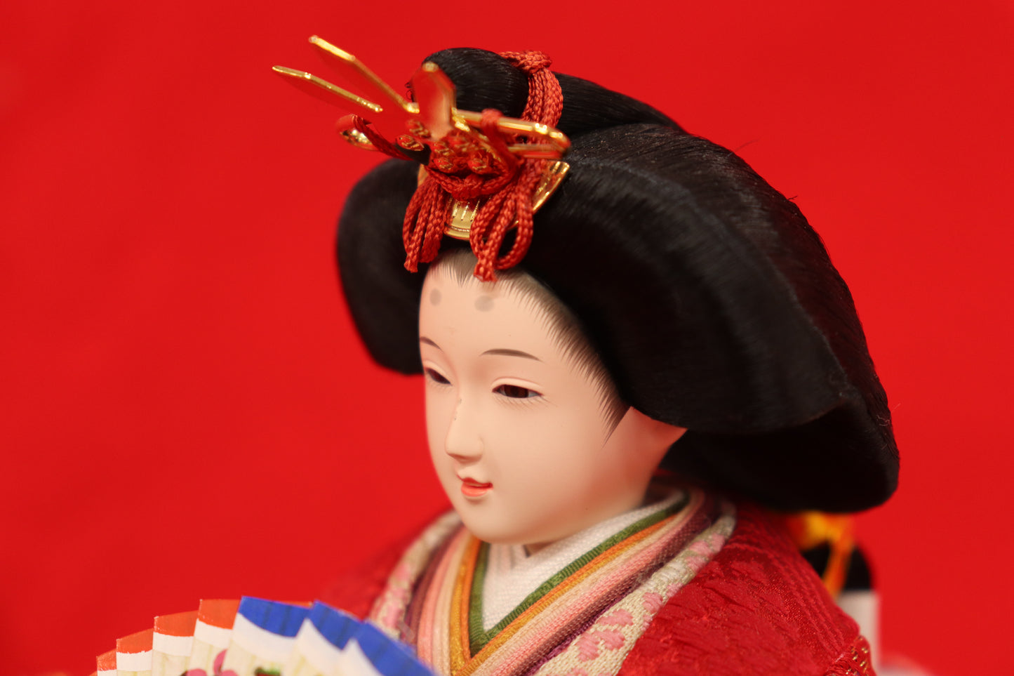 親王飾り雛人形セット (50cmx30cmx28cm)