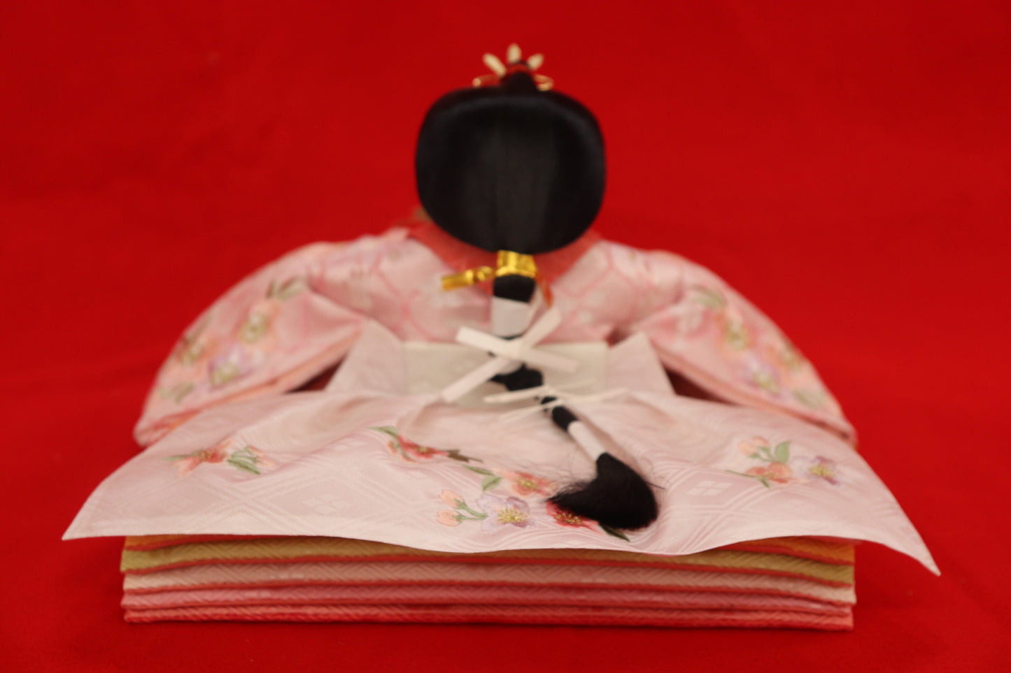 親王飾り雛人形セット(65cmx38cmx36cm)