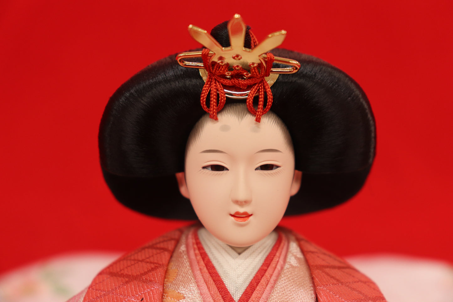 親王飾り雛人形セット(65cmx38cmx36cm)