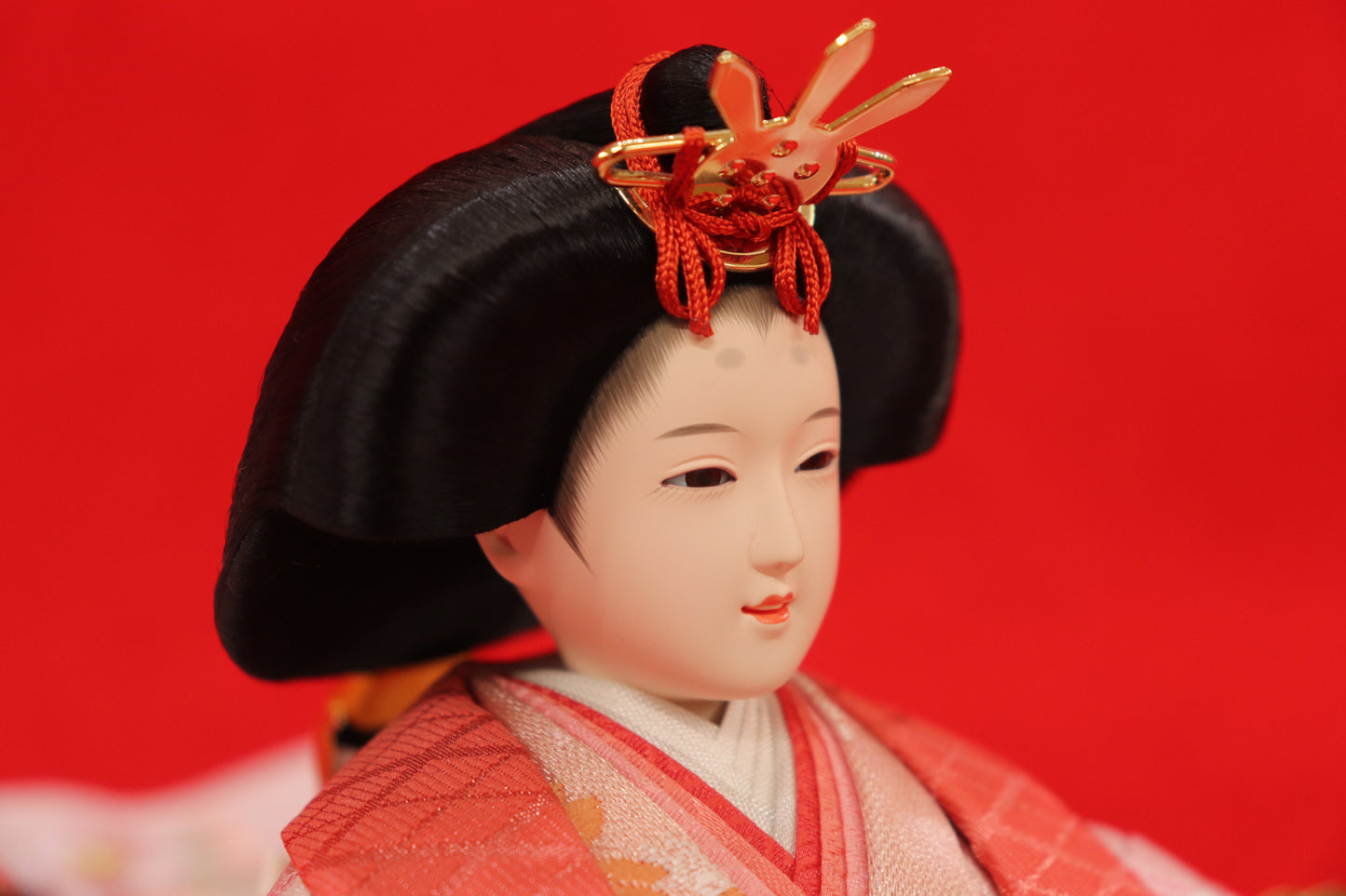親王飾り雛人形セット(65cmx38cmx36cm)