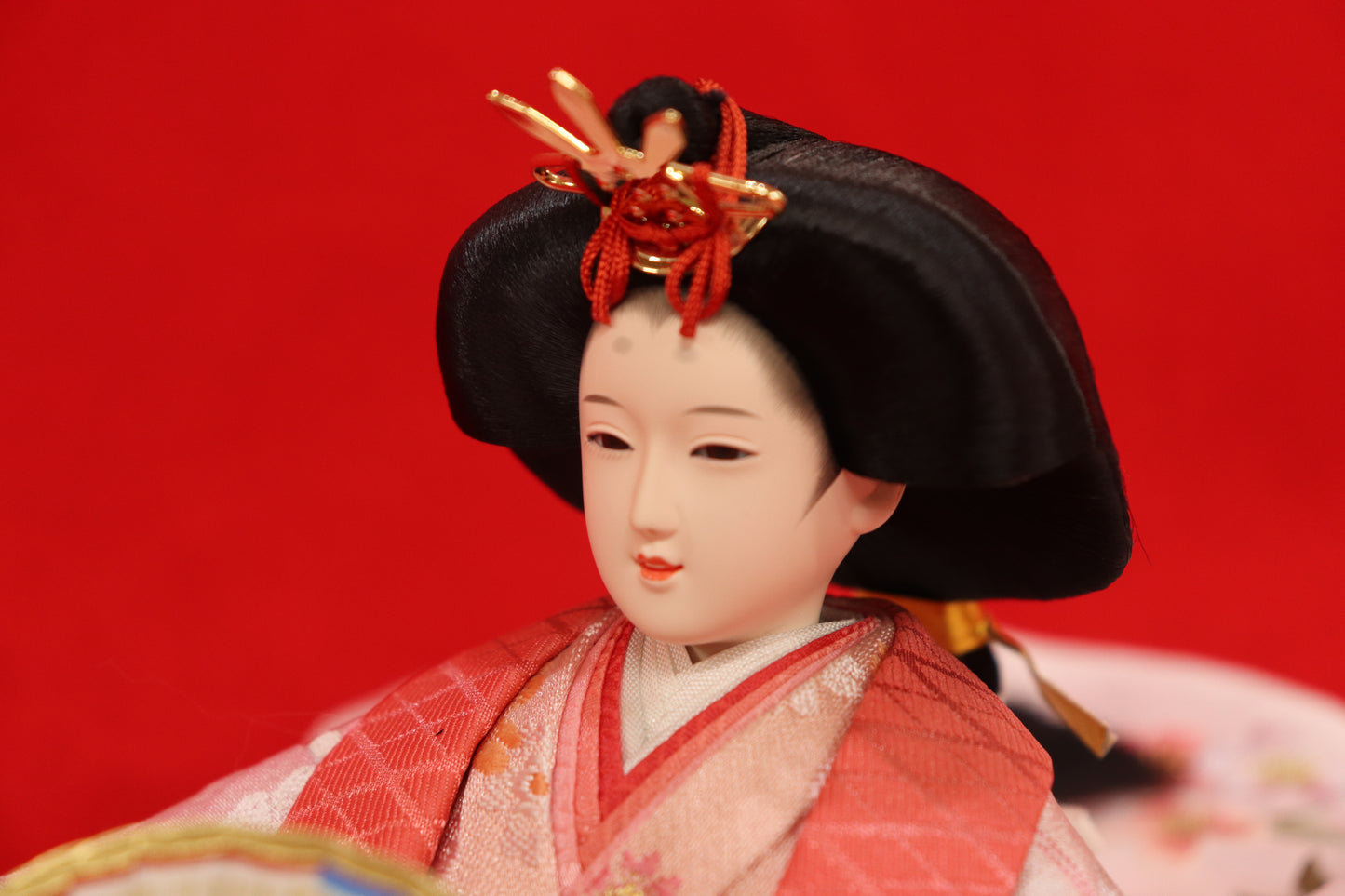 親王飾り雛人形セット(65cmx38cmx36cm)