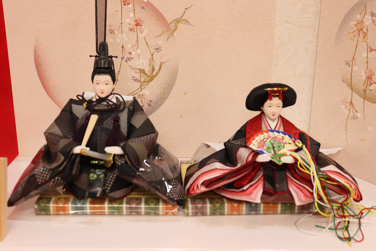 親王飾り雛人形セット (50cmx29cmx26cm)