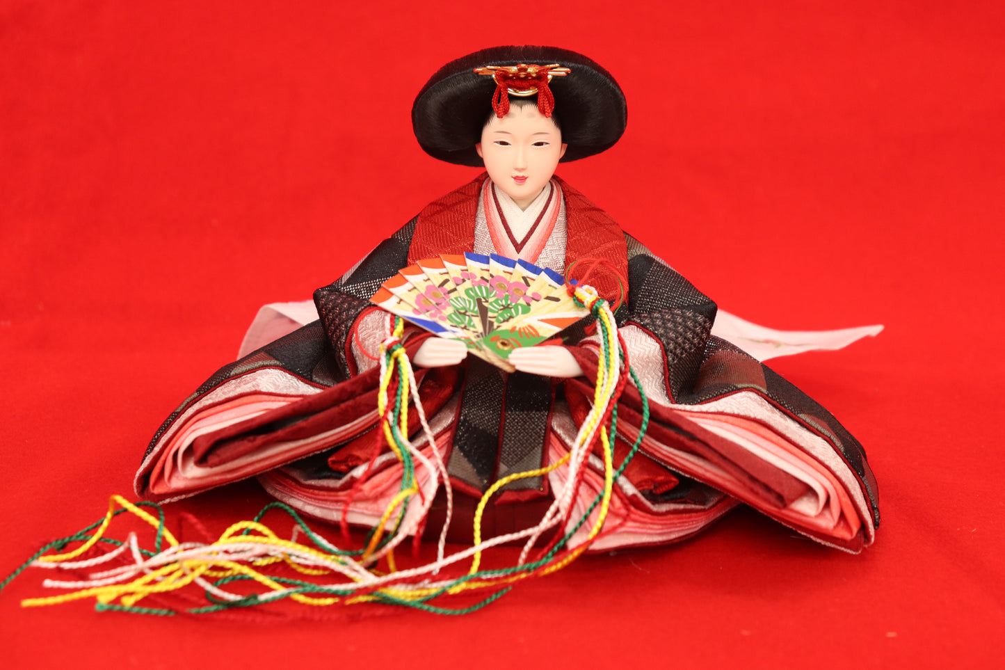 親王飾り雛人形セット (50cmx29cmx26cm)