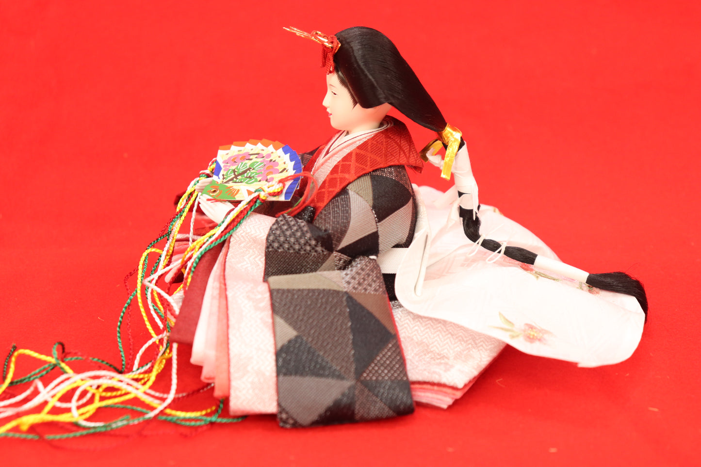 親王飾り雛人形セット (50cmx29cmx26cm)