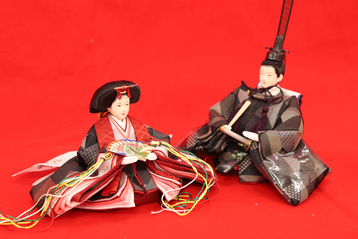 親王飾り雛人形セット (50cmx29cmx26cm)