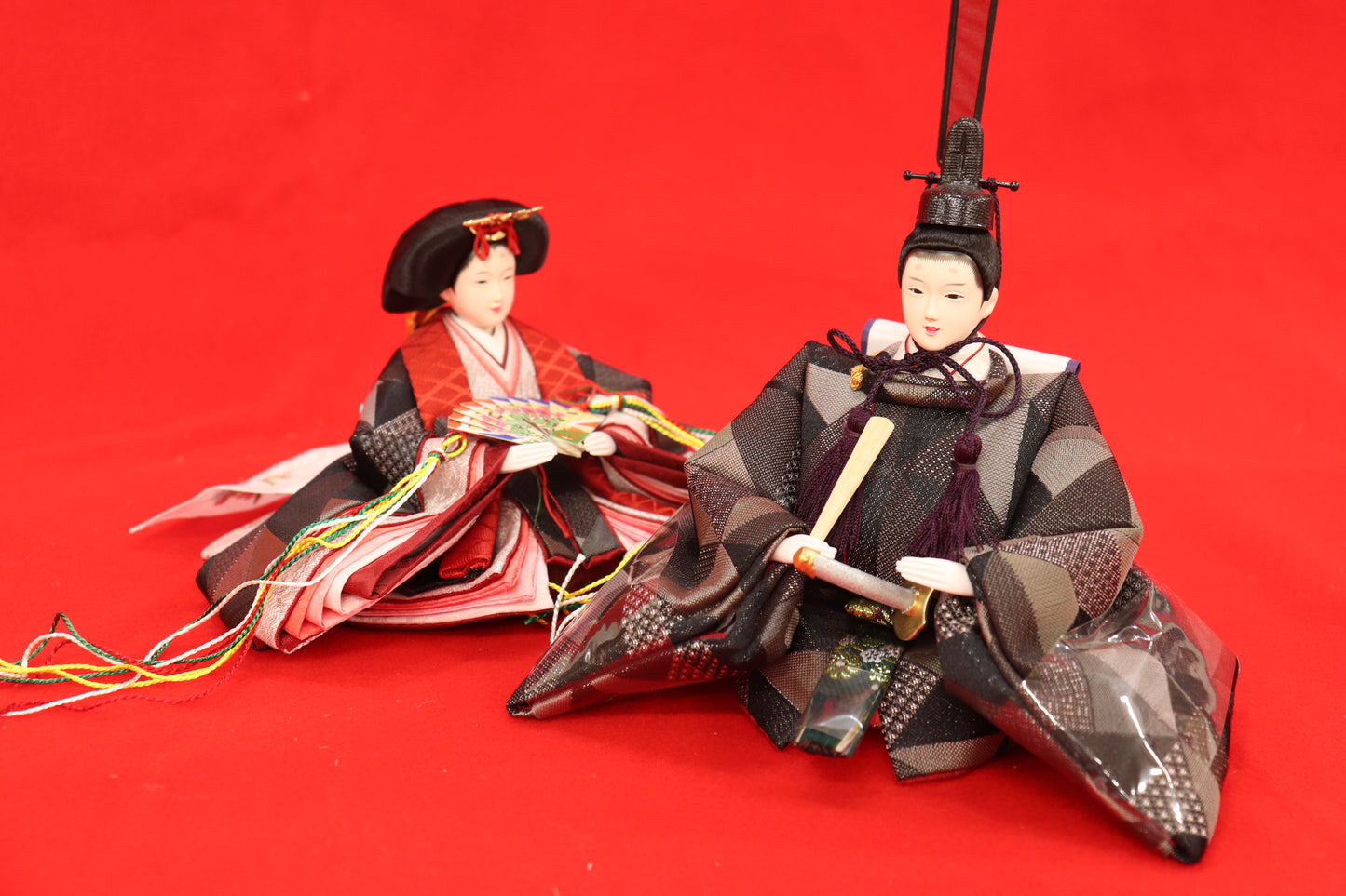 親王飾り雛人形セット (50cmx29cmx26cm)