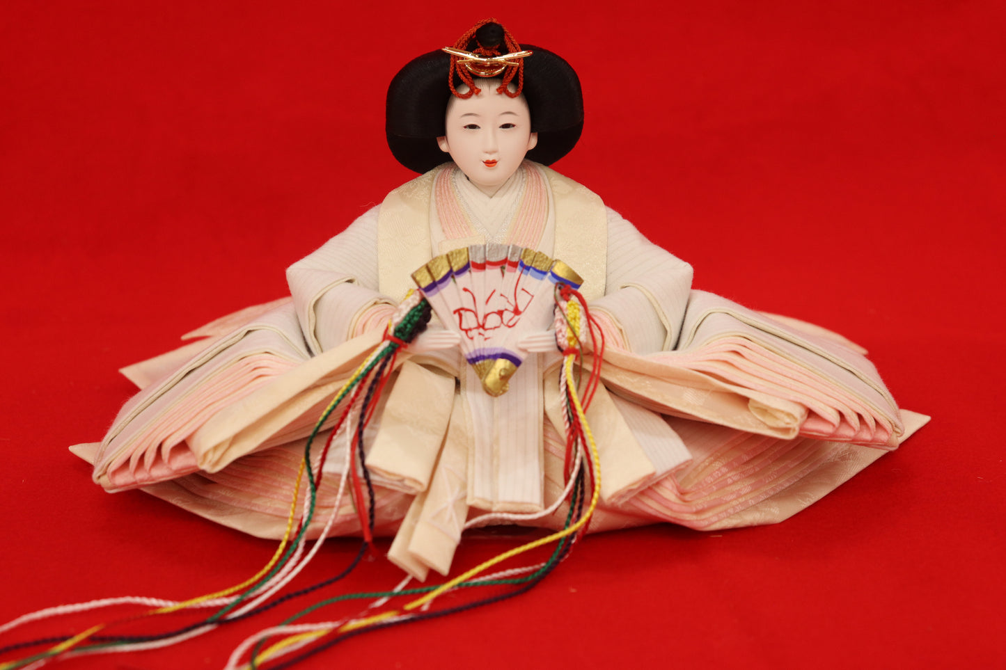 親王飾り雛人形セット (幅55×奥行33×高さ23)cm