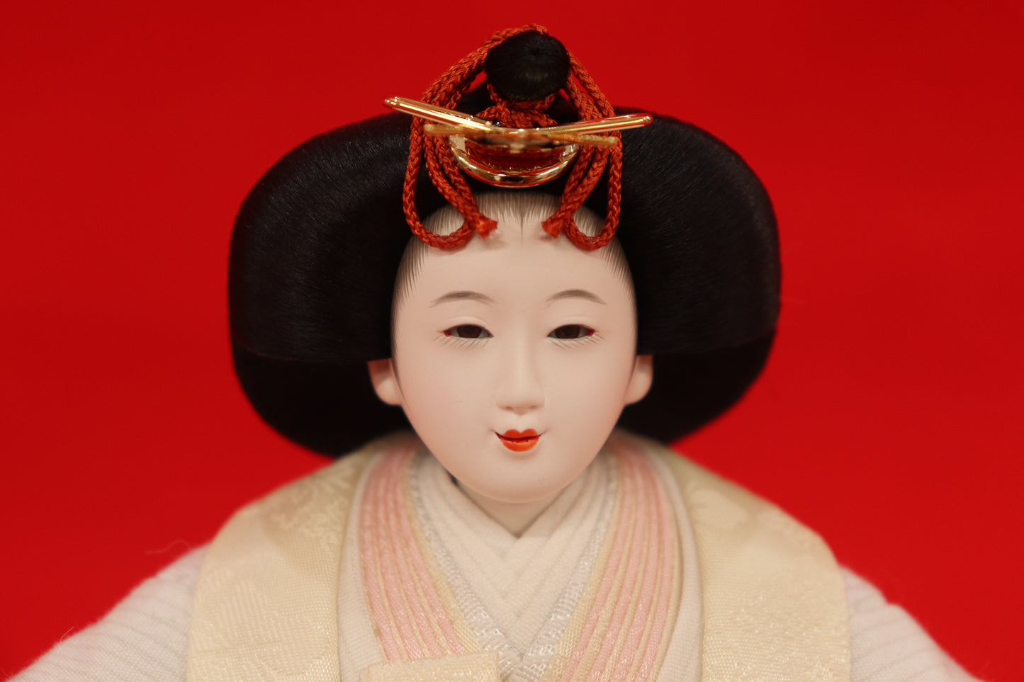 親王飾り雛人形セット (幅55×奥行33×高さ23)cm