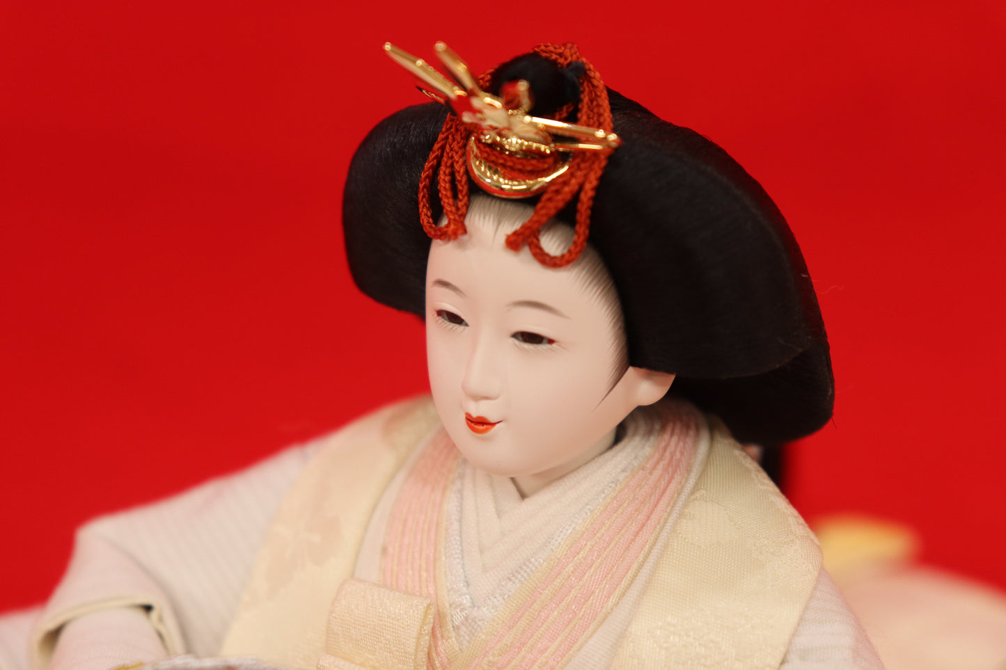 親王飾り雛人形セット (幅55×奥行33×高さ23)cm