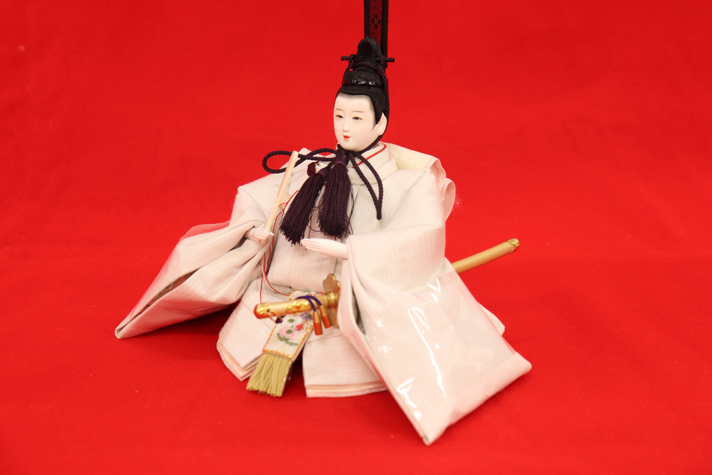 親王飾り雛人形セット (幅55×奥行33×高さ23)cm