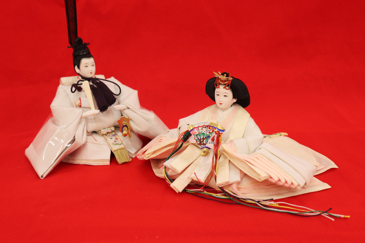 親王飾り雛人形セット (幅55×奥行33×高さ23)cm