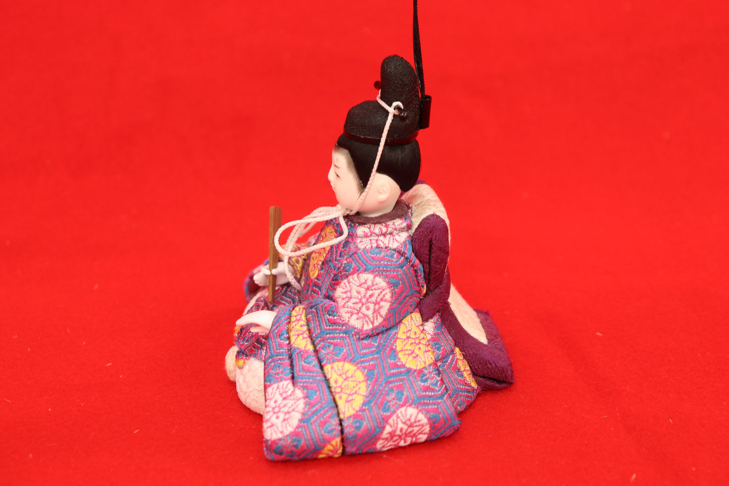 木目込み 親王飾り雛人形セット(38cmx23cmx21cm)