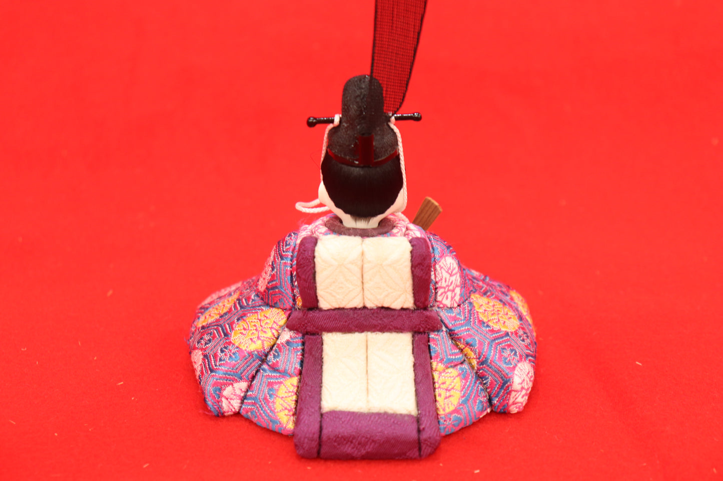 木目込み 親王飾り雛人形セット(38cmx23cmx21cm)
