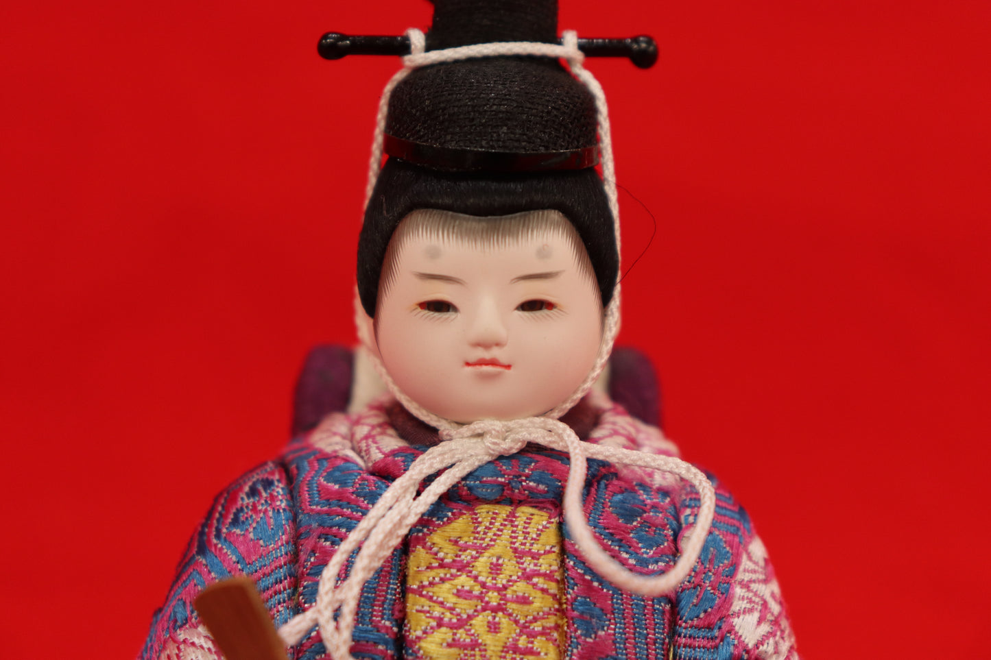 木目込み 親王飾り雛人形セット(38cmx23cmx21cm)
