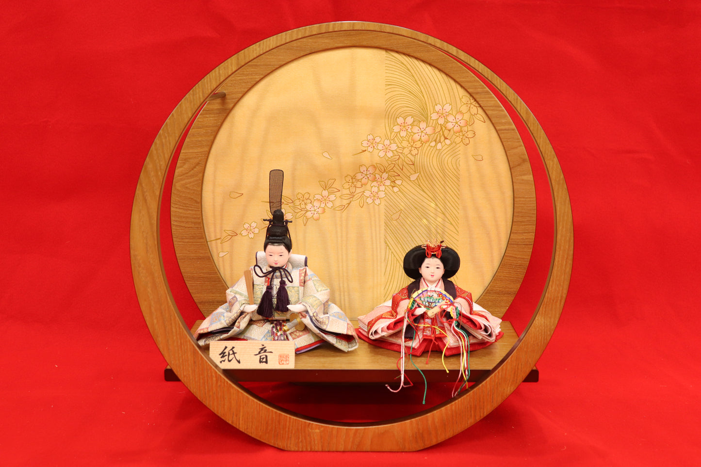 親王飾り雛人形セット(40cmx40cmx20cm)