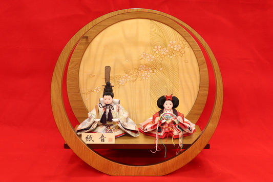 親王飾り雛人形セット(40cmx40cmx20cm)