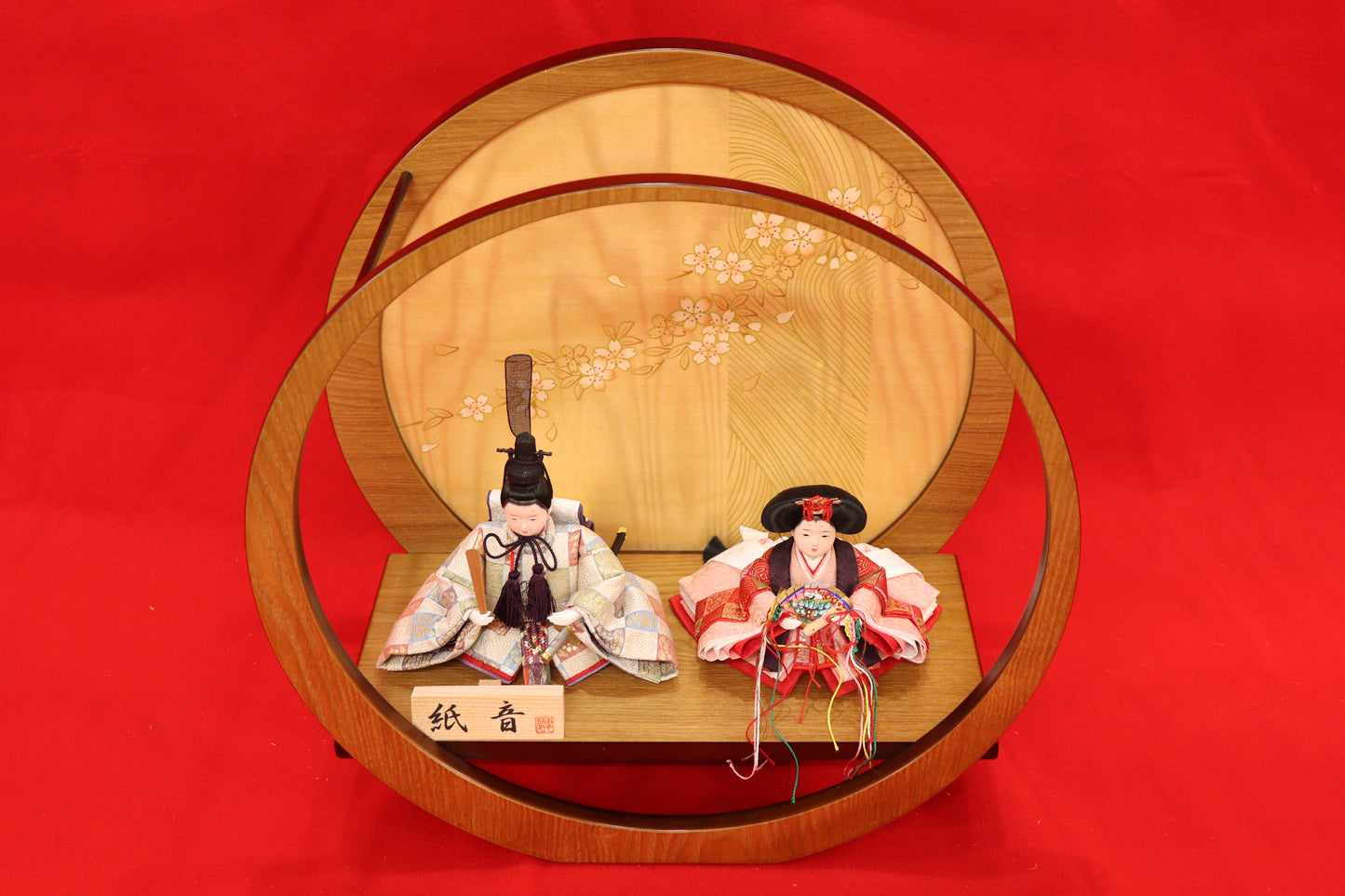 親王飾り雛人形セット(40cmx40cmx20cm)