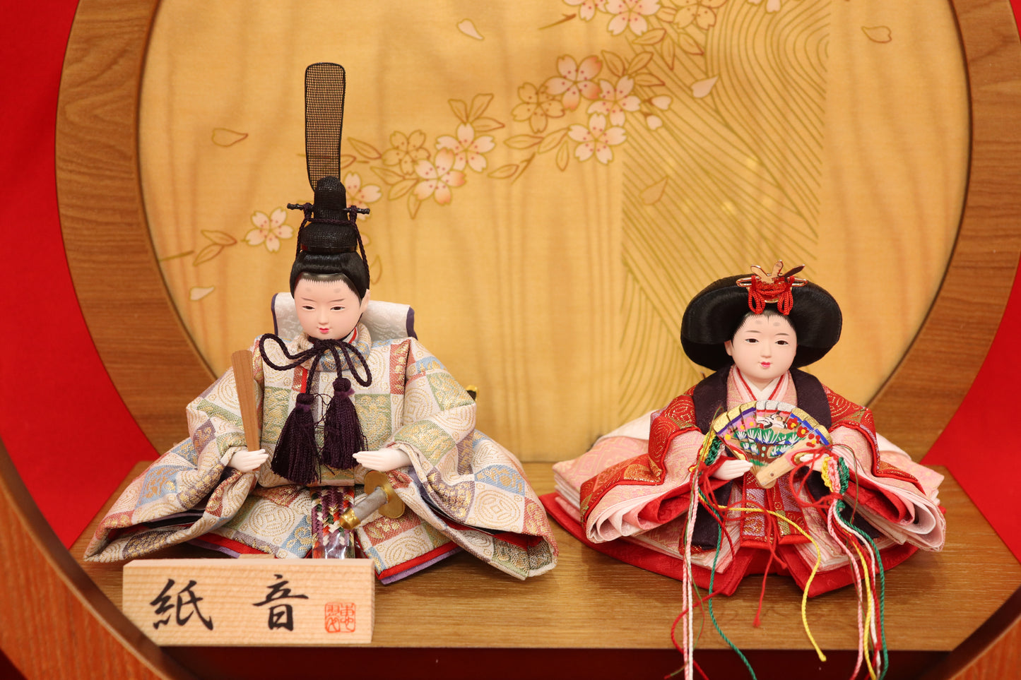 親王飾り雛人形セット(40cmx40cmx20cm)