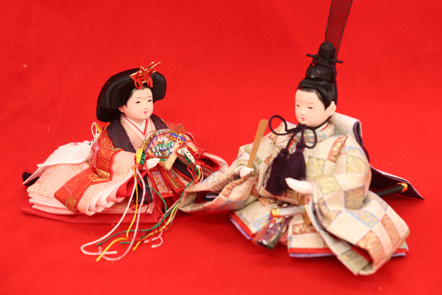 親王飾り雛人形セット(40cmx40cmx20cm)
