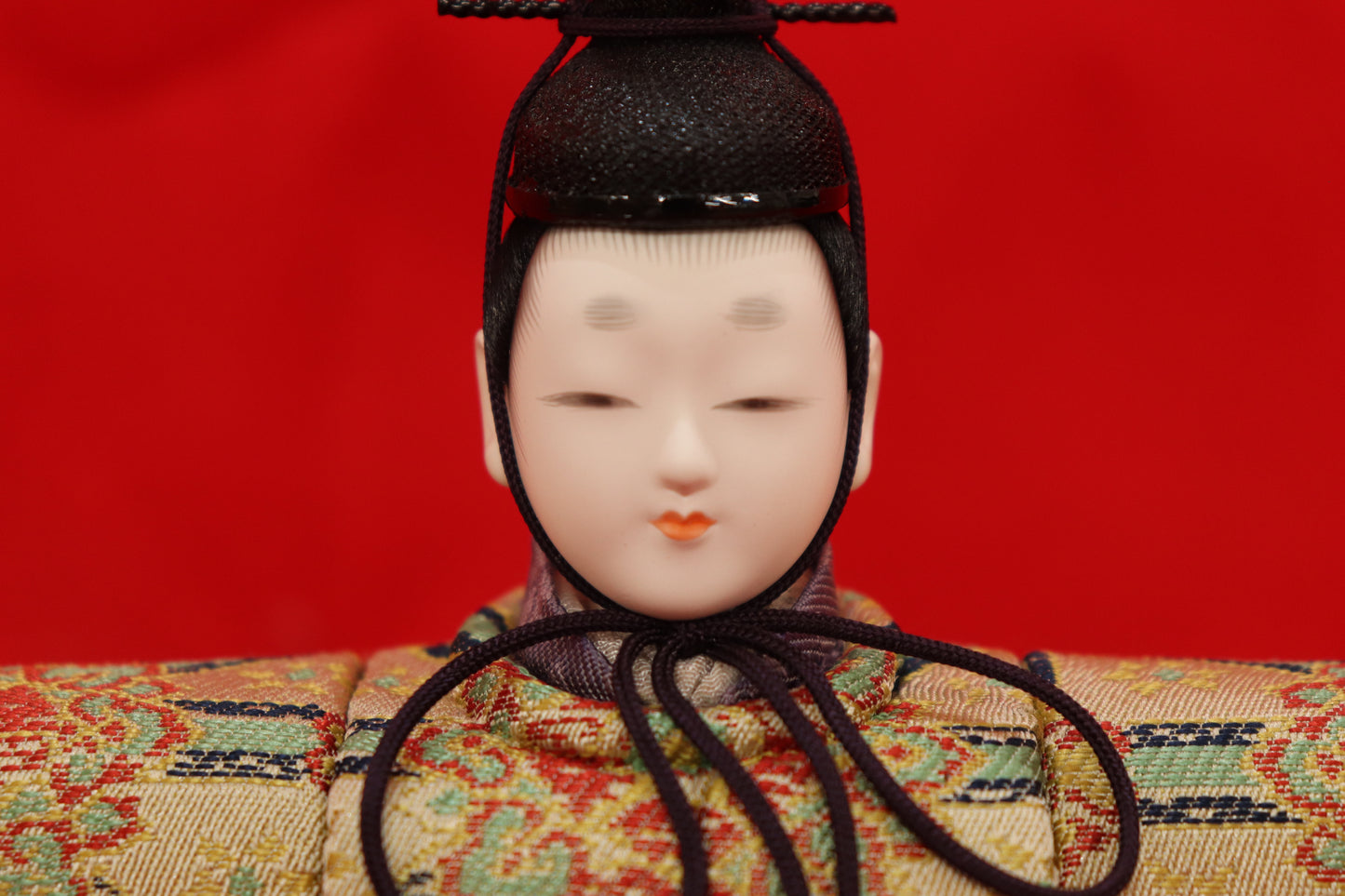 木目込み 親王飾り雛人形セット(33cmx24cmx26cm)