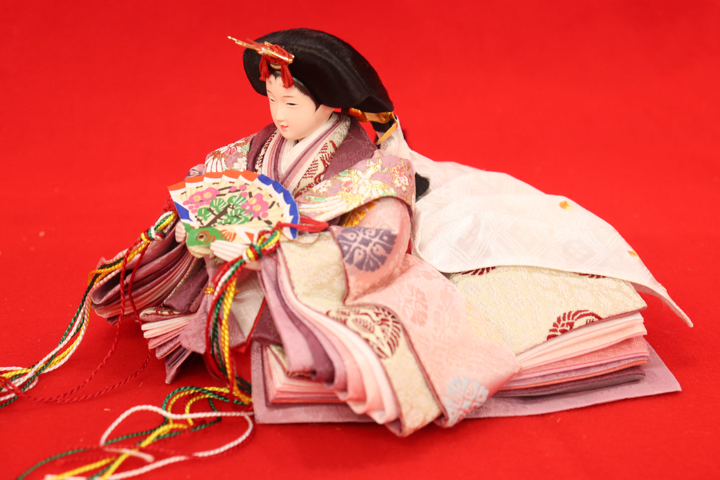 収納親王飾り雛人形セット(55cmx58cmx52cm)