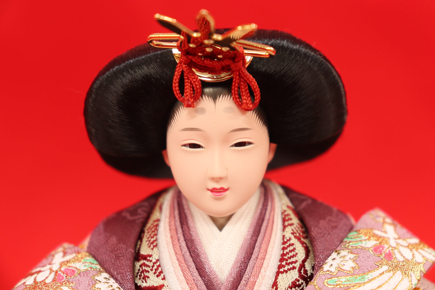 収納親王飾り雛人形セット(55cmx58cmx52cm)