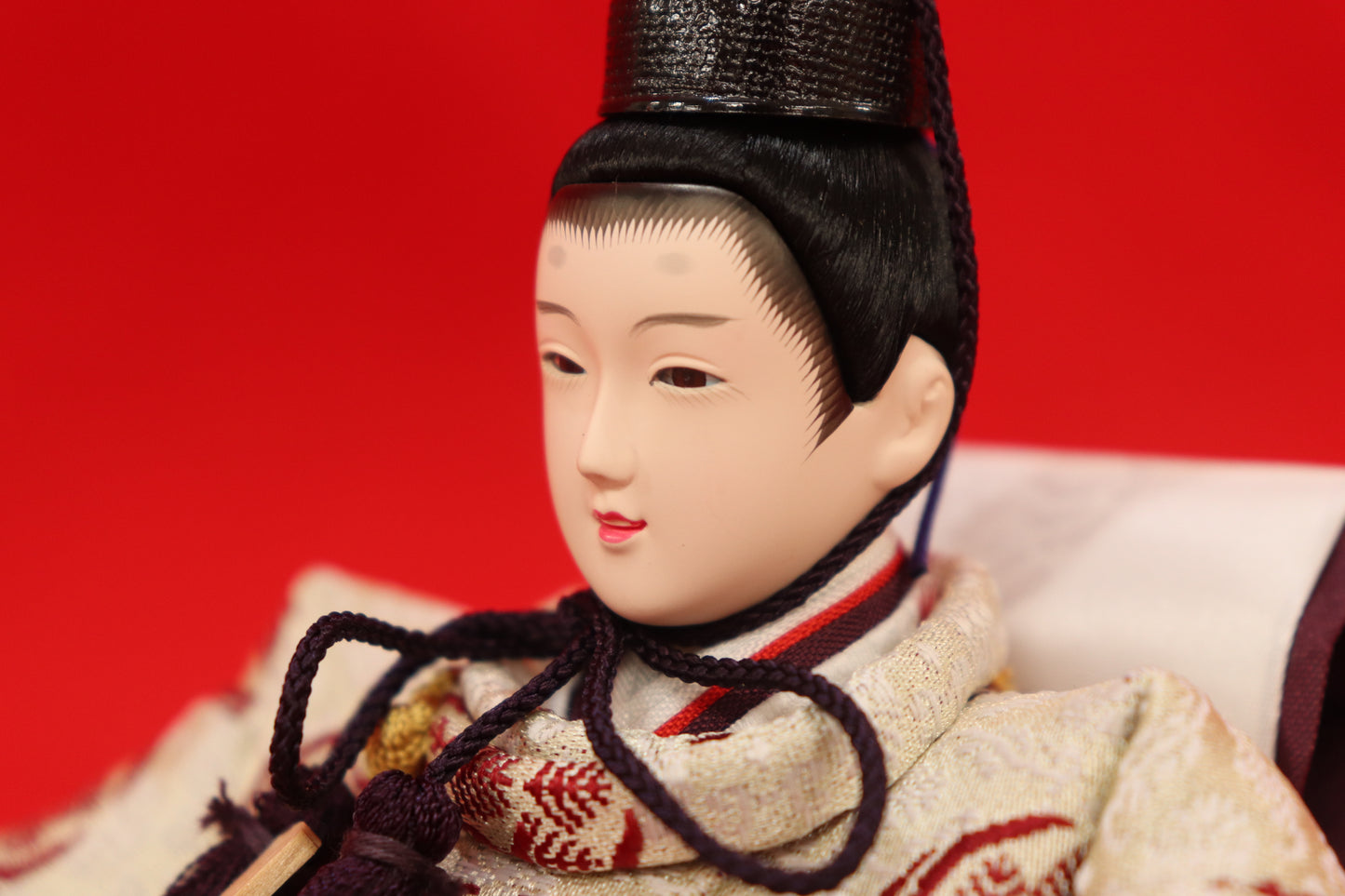 収納親王飾り雛人形セット(55cmx58cmx52cm)