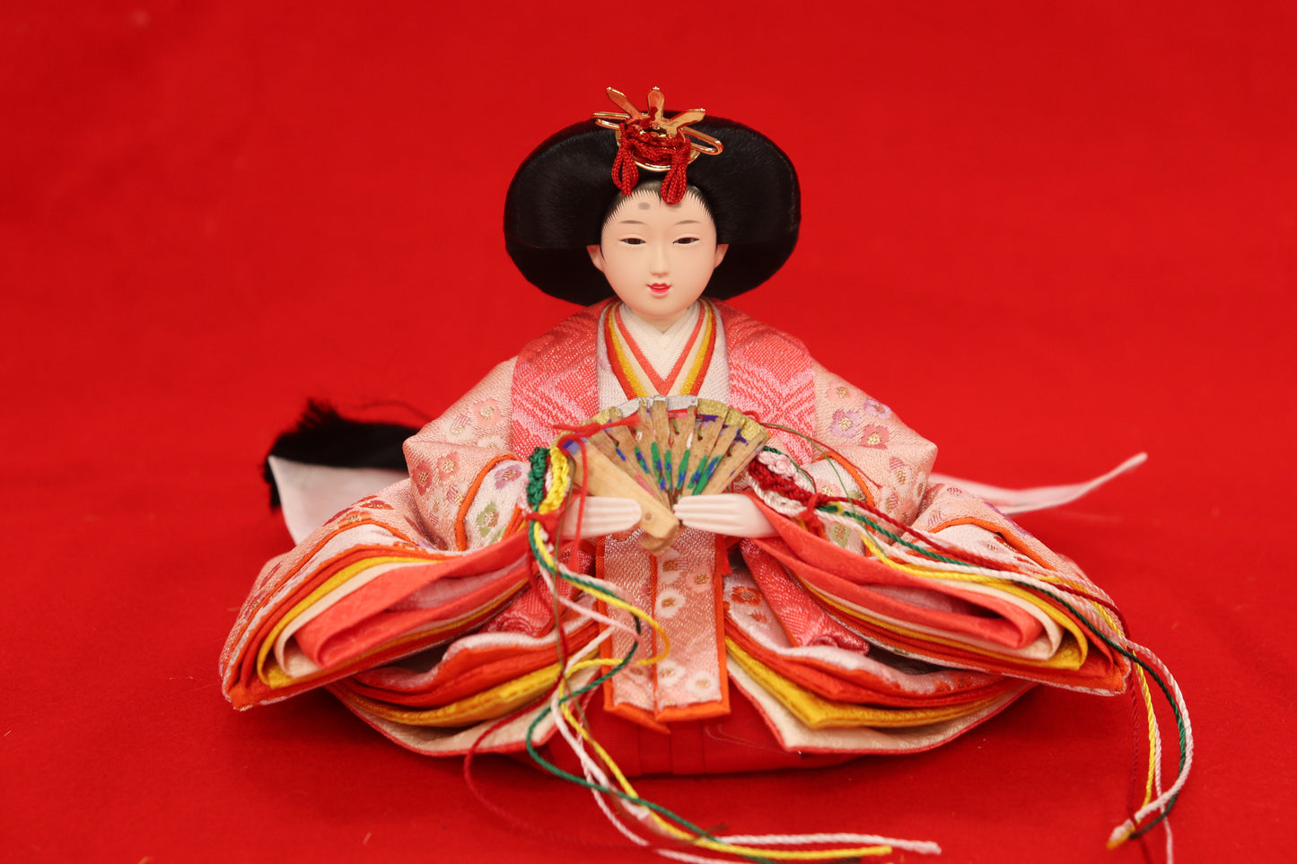 収納親王飾り雛人形(43cm×28cm×36cm)