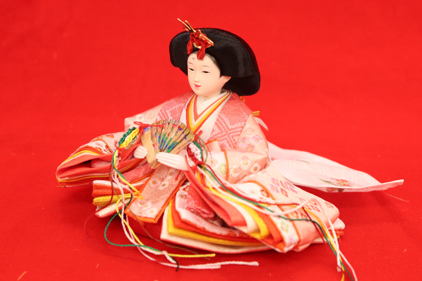 収納親王飾り雛人形(43cm×28cm×36cm)