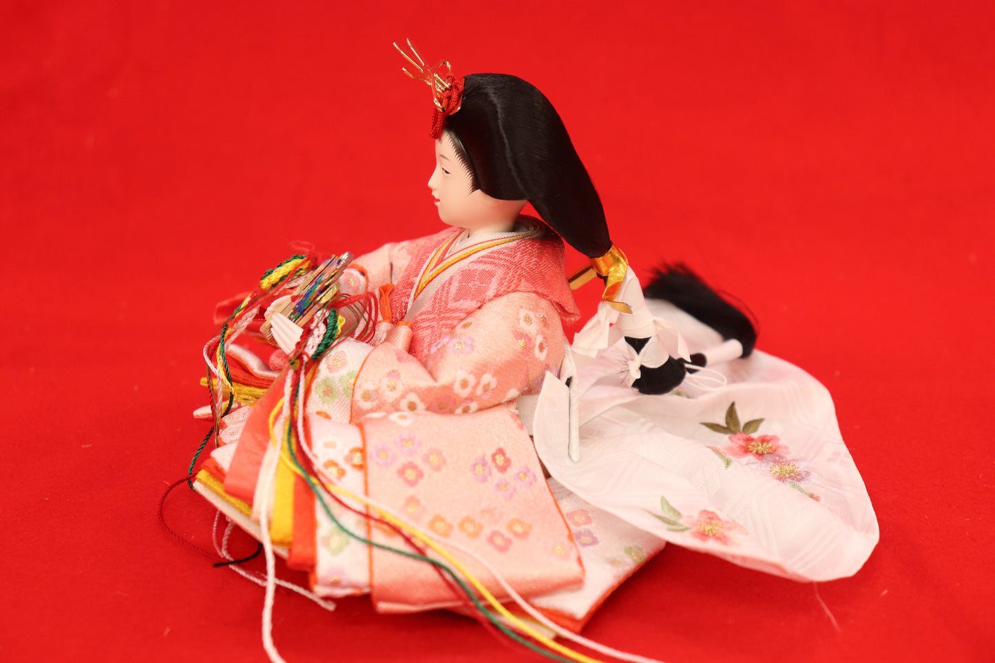 収納親王飾り雛人形(43cm×28cm×36cm)