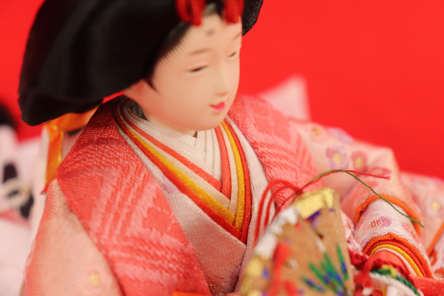 収納親王飾り雛人形(43cm×28cm×36cm)