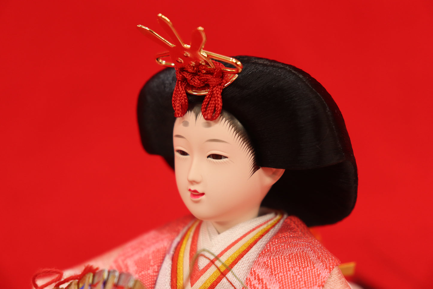 収納親王飾り雛人形(43cm×28cm×36cm)