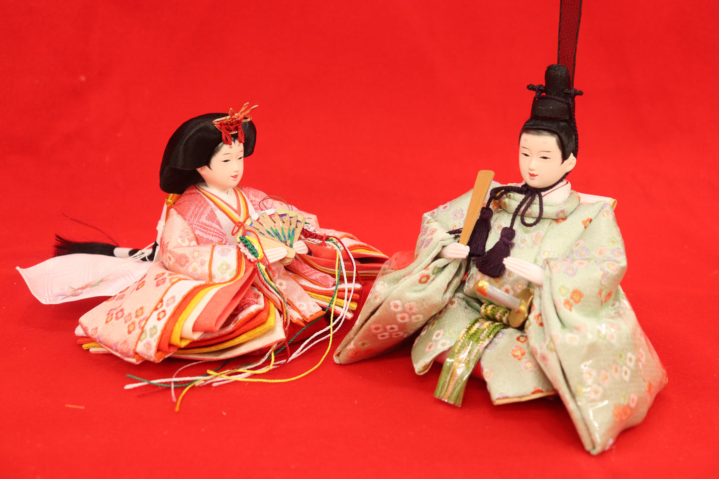 収納親王飾り雛人形(43cm×28cm×36cm)