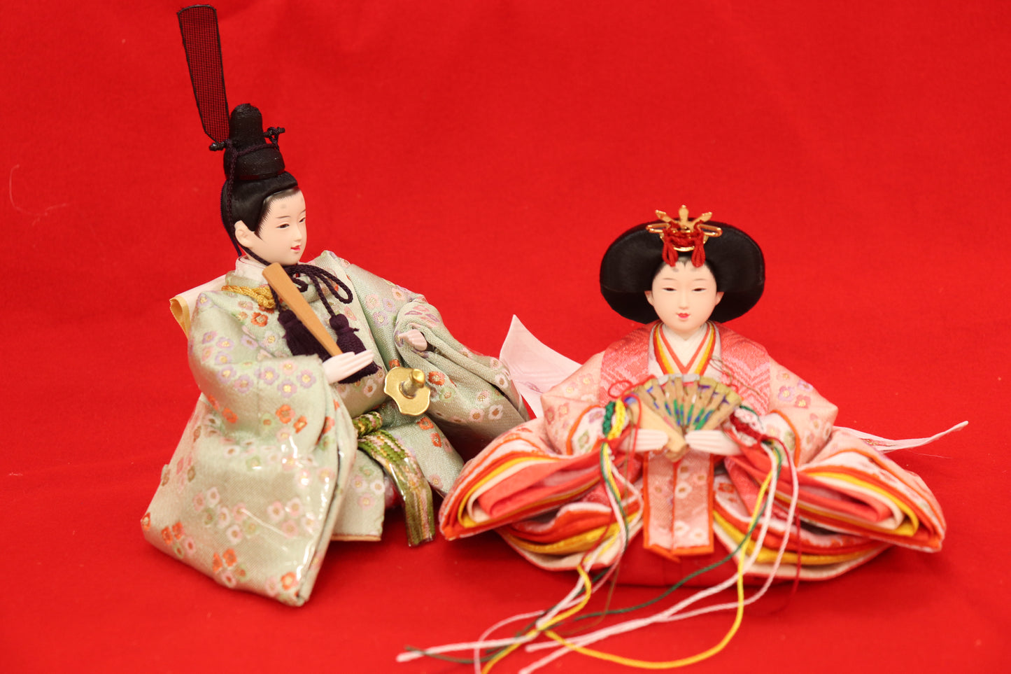 収納親王飾り雛人形(43cm×28cm×36cm)