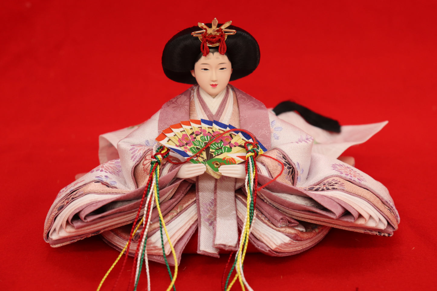 収納親王飾り雛人形セット(50cm×33cm×47cm)
