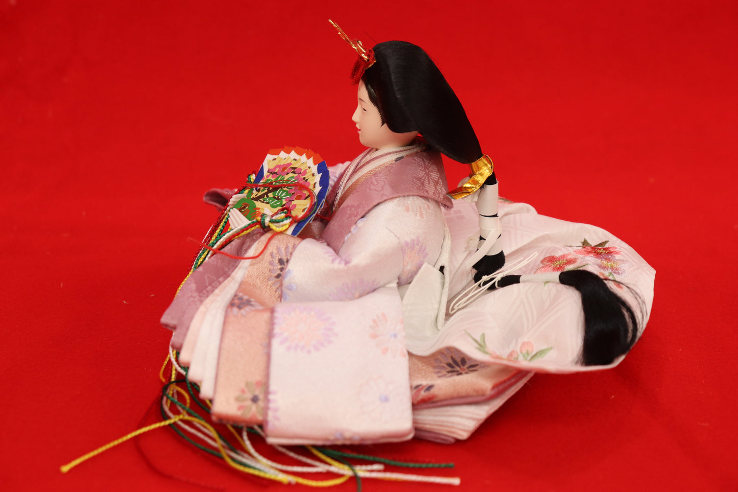 収納親王飾り雛人形セット(50cm×33cm×47cm)