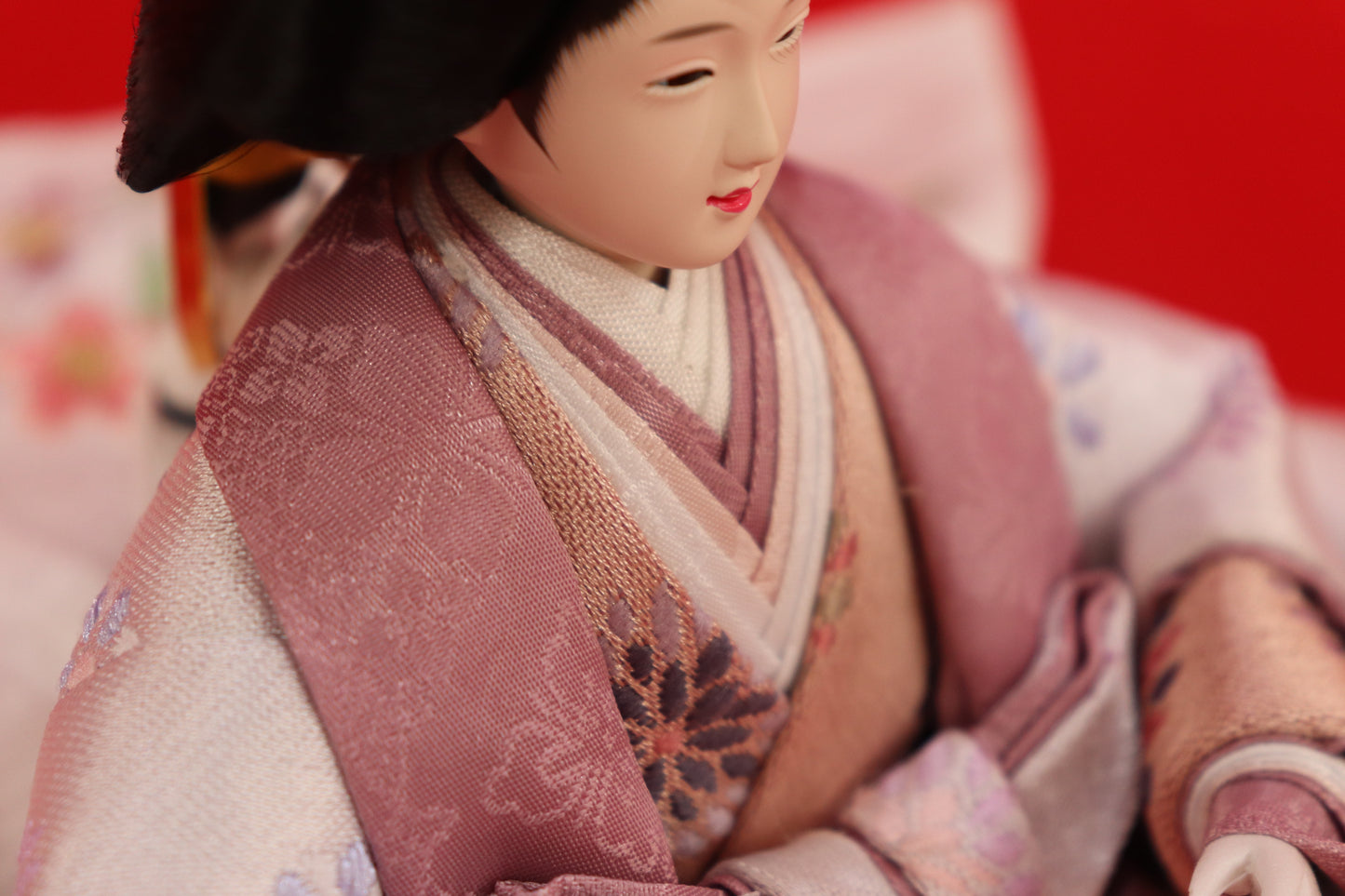 収納親王飾り雛人形セット(50cm×33cm×47cm)