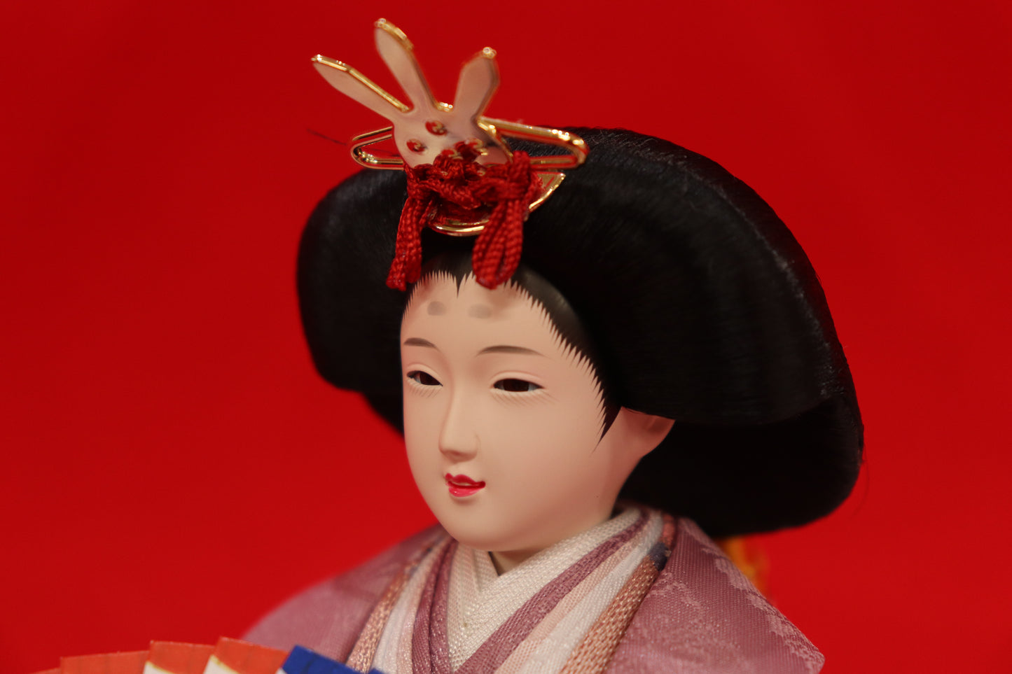 収納親王飾り雛人形セット(50cm×33cm×47cm)