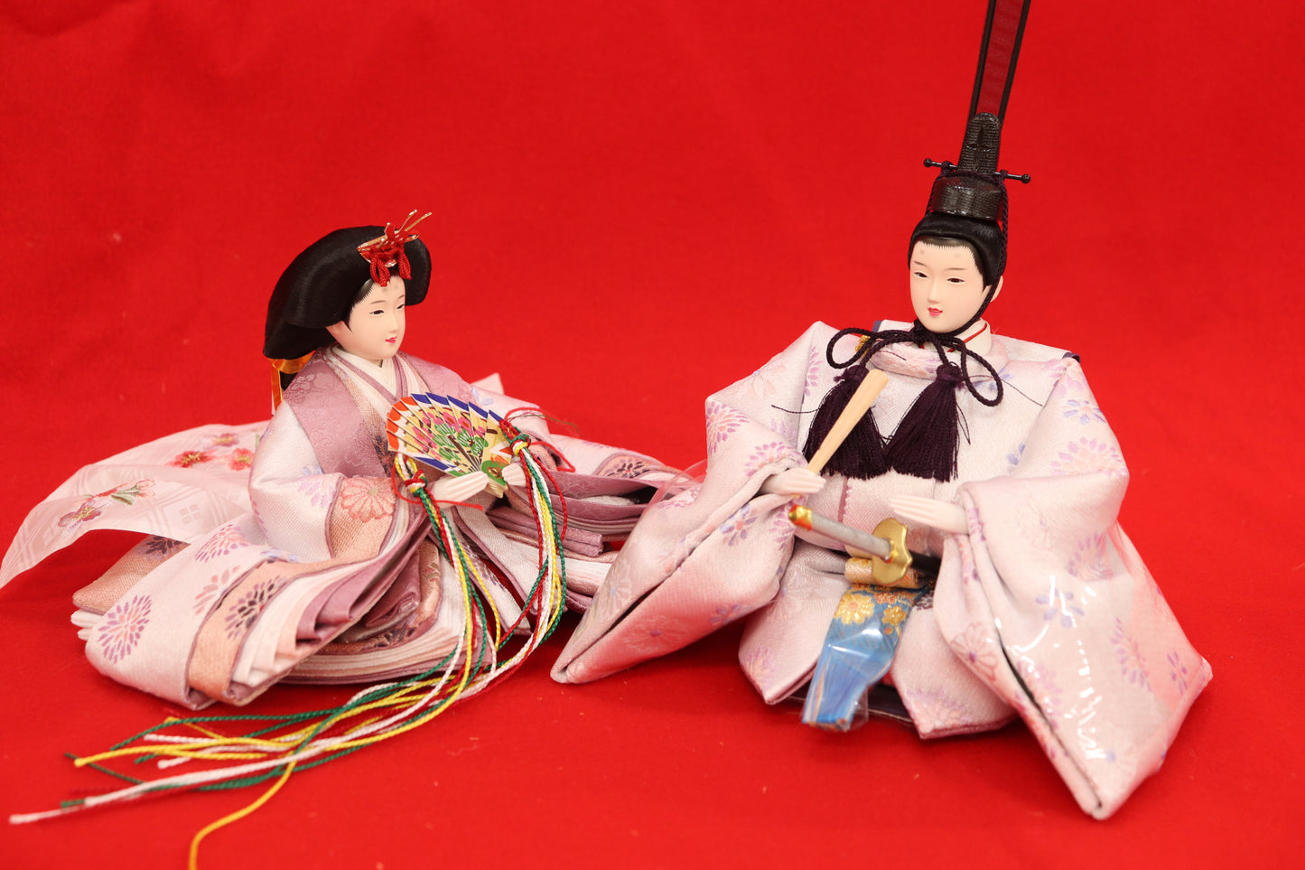 収納親王飾り雛人形セット(50cm×33cm×47cm)