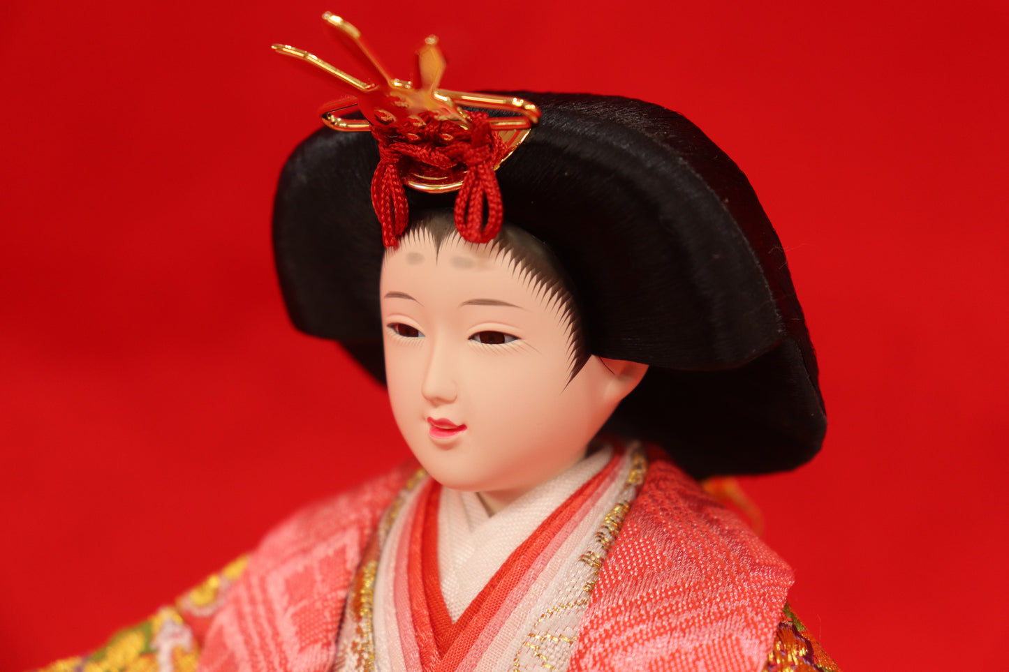 収納親王飾り雛人形セット(55cmx38cmx50㎝)