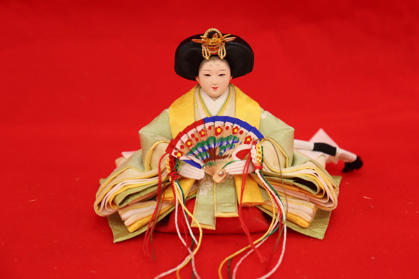収納親王飾り雛人形セット(43cmx30cmx41cm)