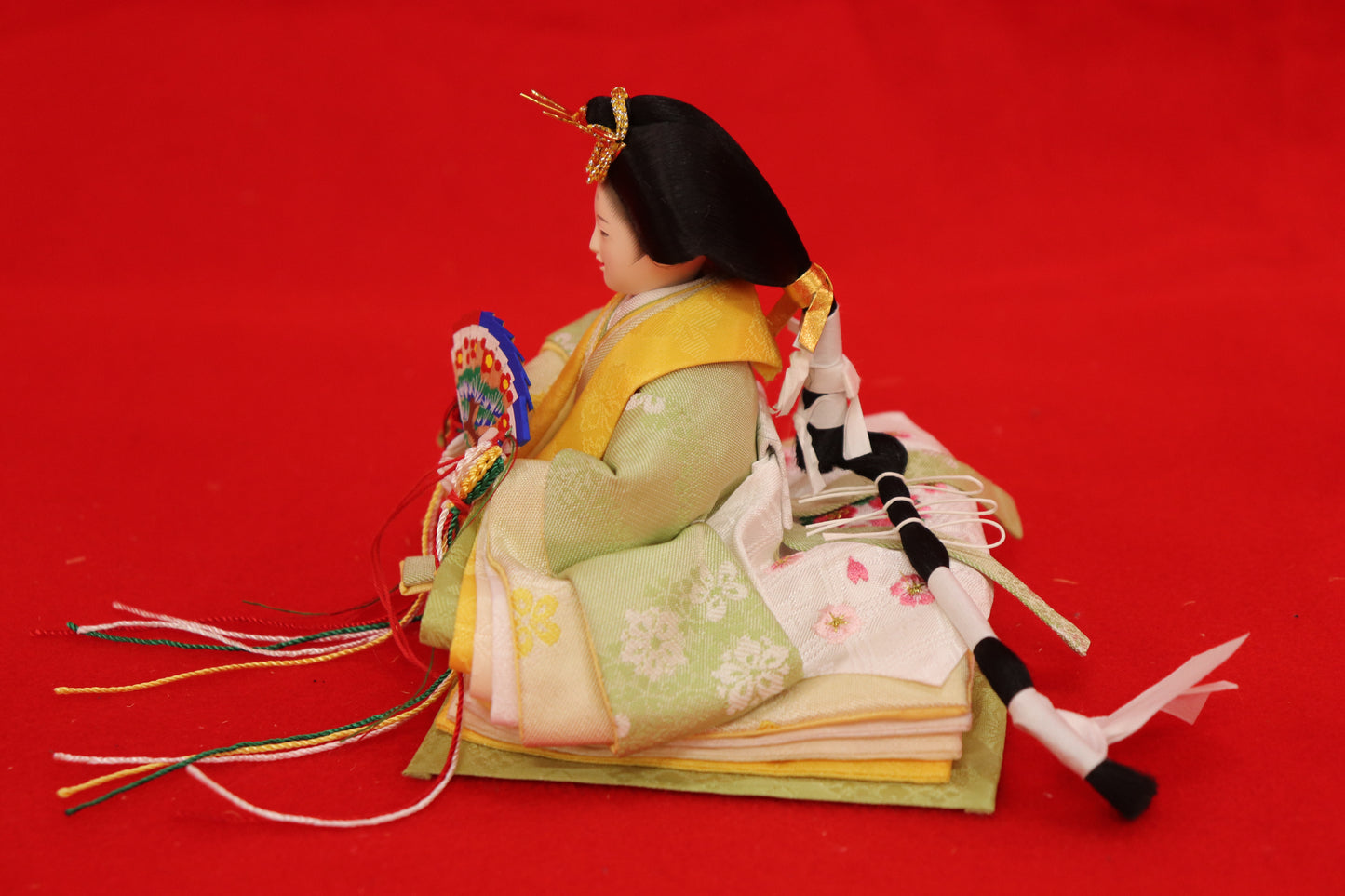 収納親王飾り雛人形セット(43cmx30cmx41cm)