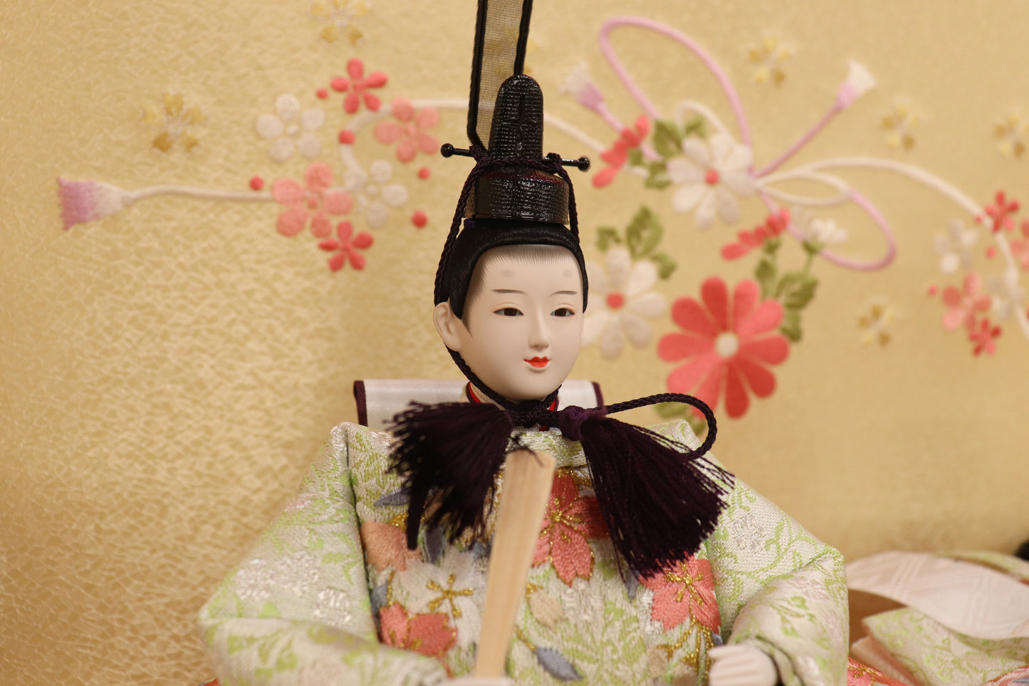 収納親王飾り雛人形セット(55cmx33cmx49cm)