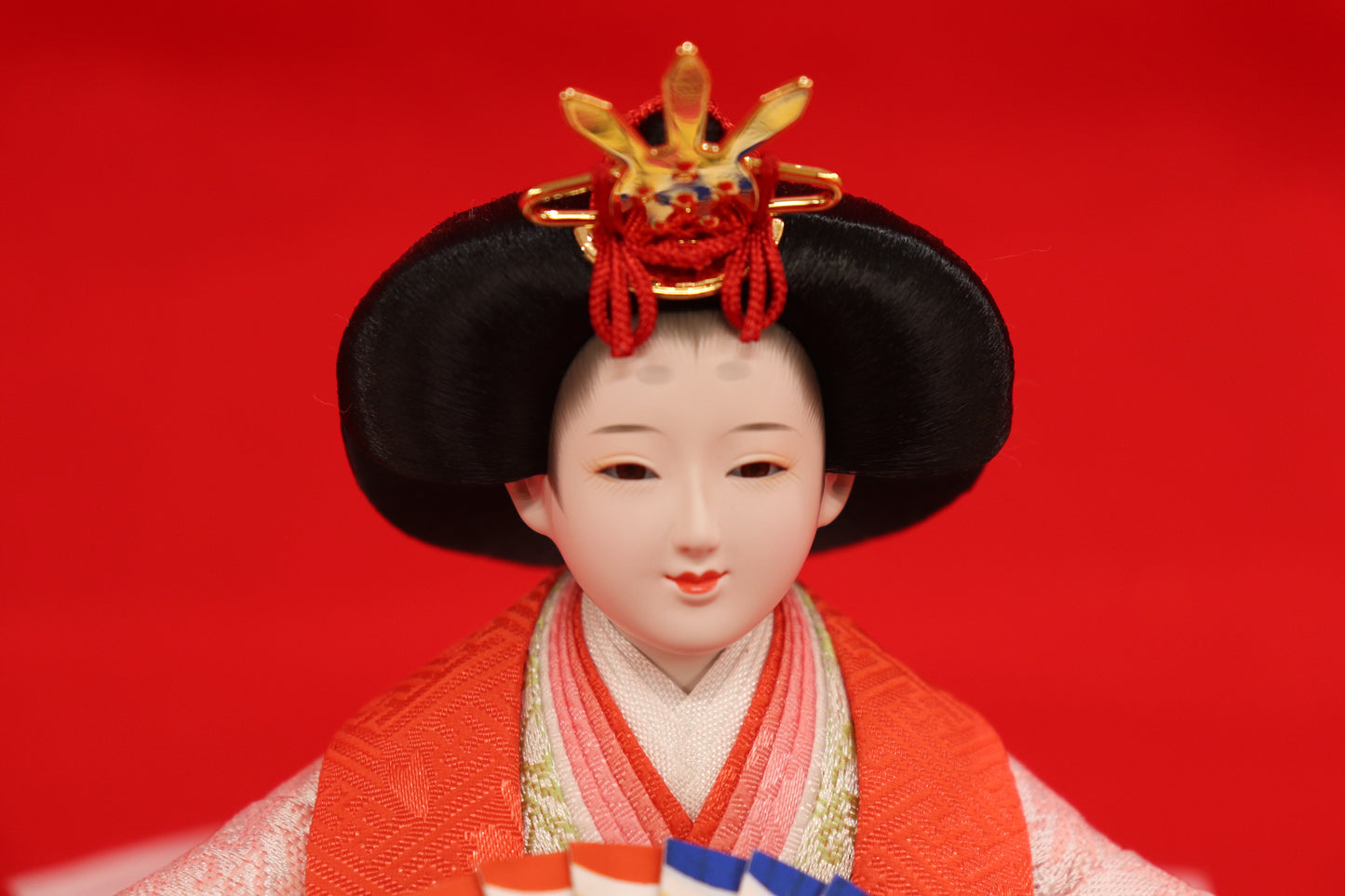 収納親王飾り雛人形セット(55cmx33cmx49cm)