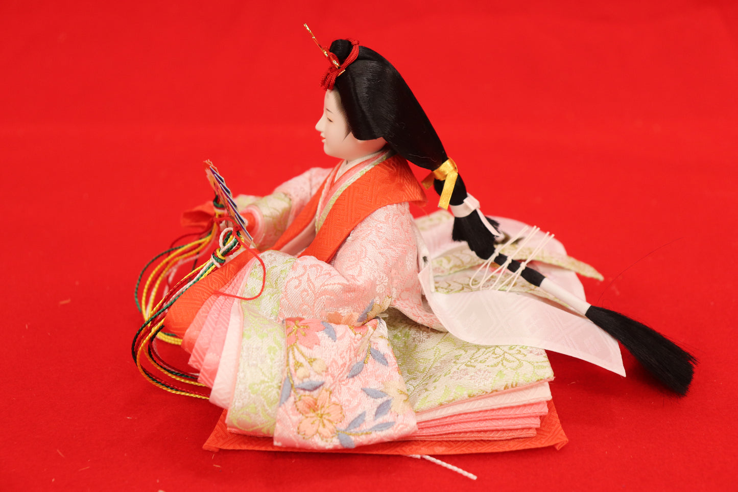 収納親王飾り雛人形セット(55cmx33cmx49cm)