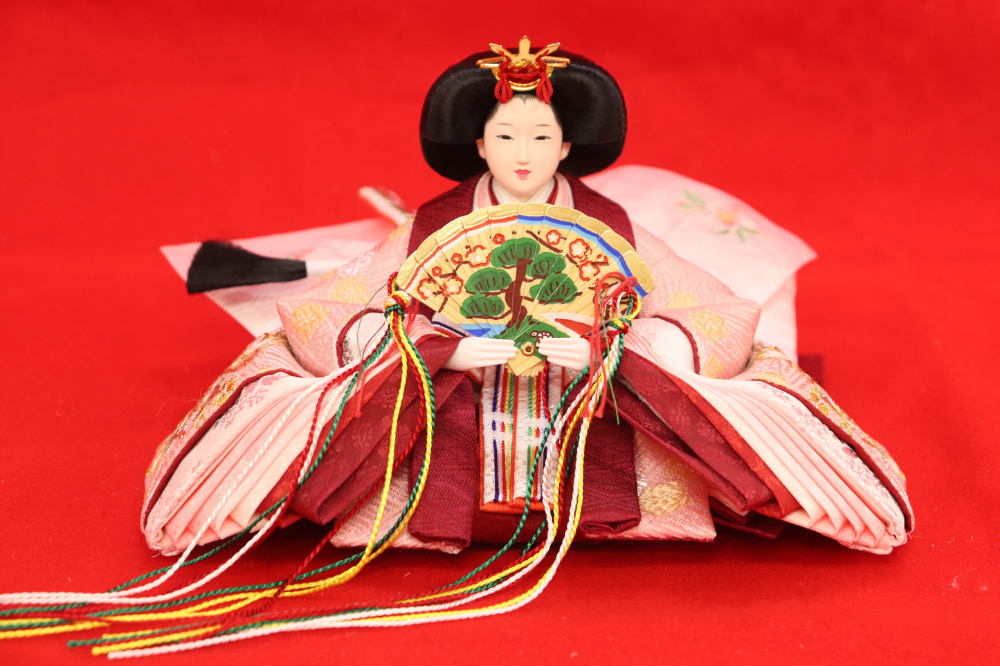 収納親王飾り雛人形セット(60cmx39cmx56cm)