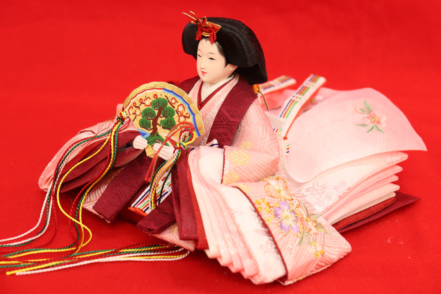 収納親王飾り雛人形セット(60cmx39cmx56cm)