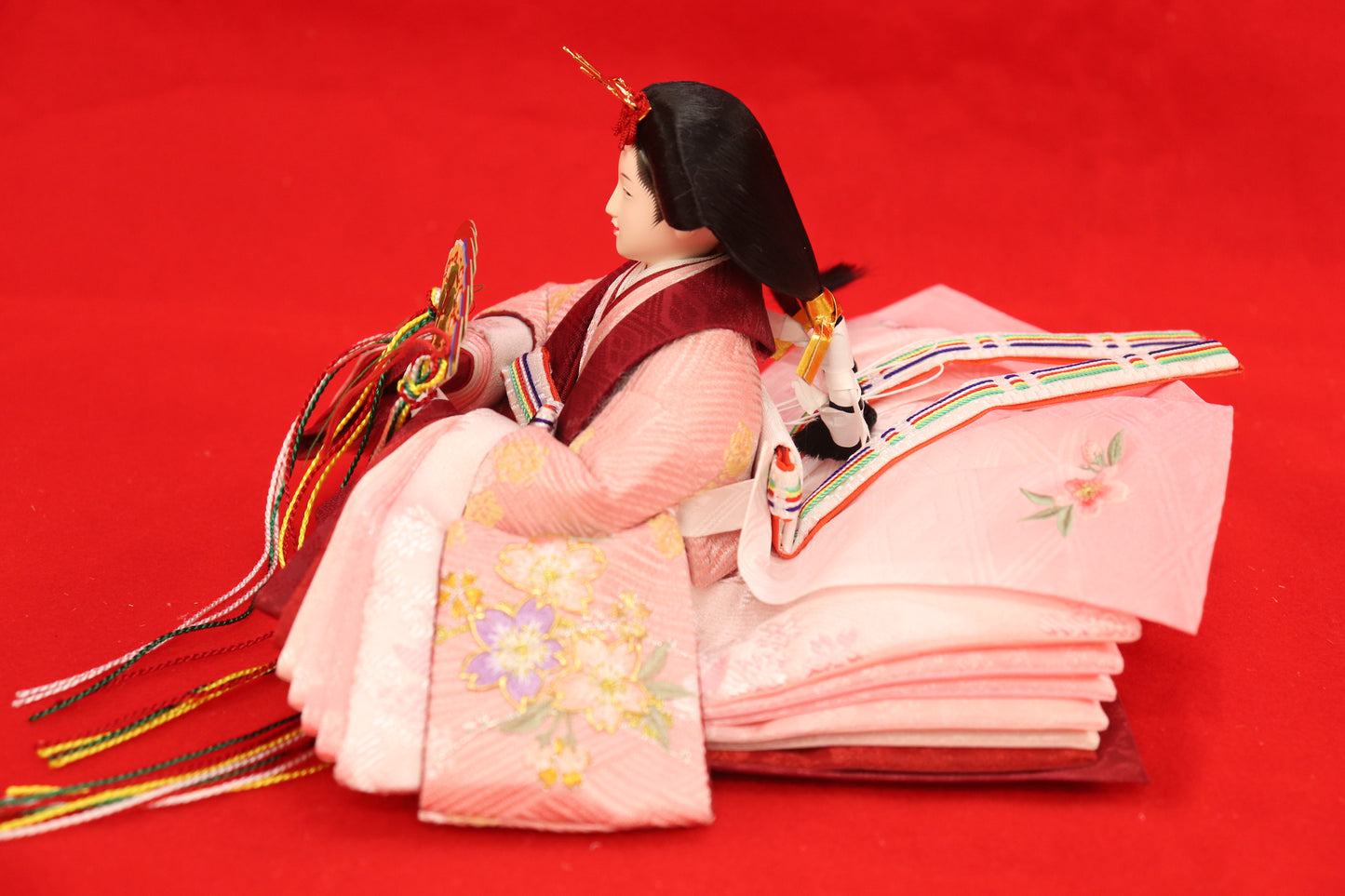 収納親王飾り雛人形セット(60cmx39cmx56cm)