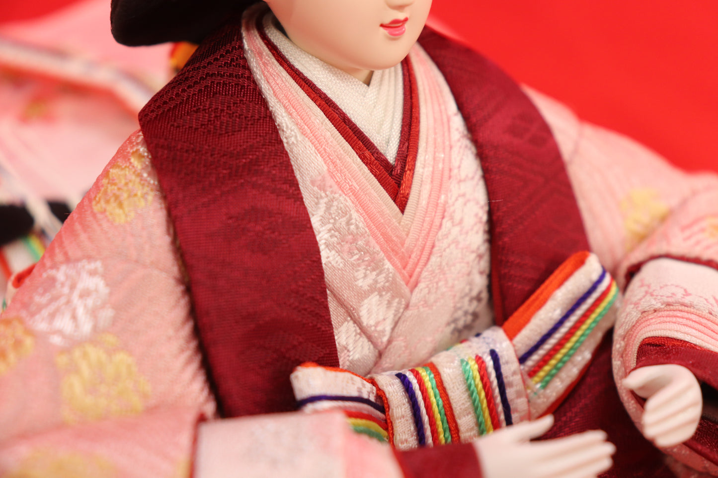 収納親王飾り雛人形セット(60cmx39cmx56cm)